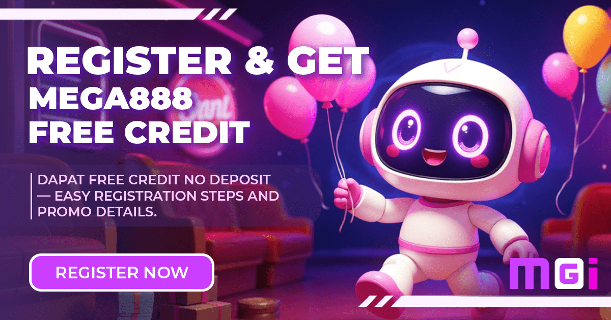 register dapat free credit mega888
